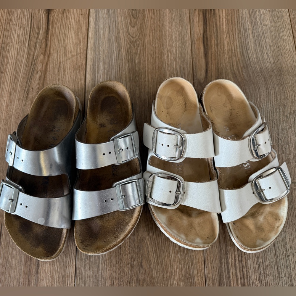 2 Pair Birkenstock Sandals Size 37